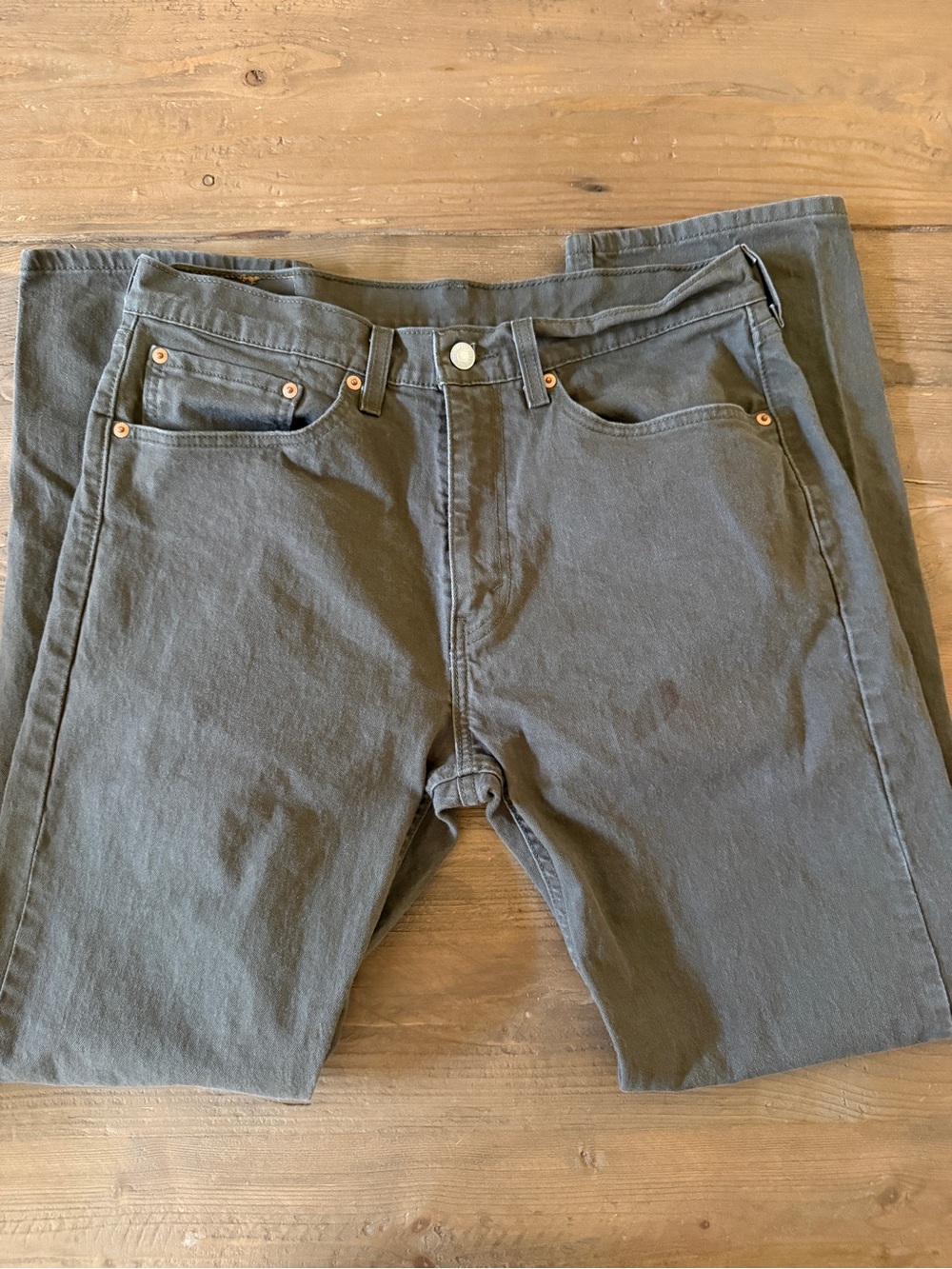 Men's Brown Levis 505 Jeans 34x32